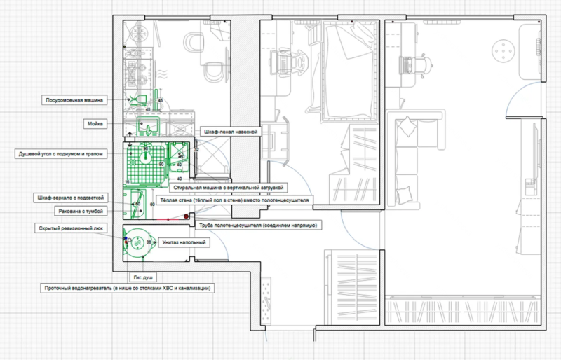 Дневник ремонта: как я обустраивал квартиру 44,1 м²​ и превысил бюджет на миллион