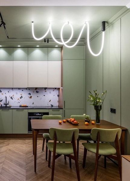 Какой светильник повесить над столом? 7 идей из проектов дизайнеров