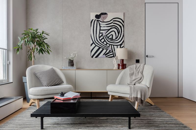 Почему это красиво: светлая кухня-гости­ная без телевизора и дивана