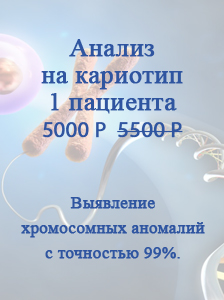 Анализ кариотипа 1 пациента